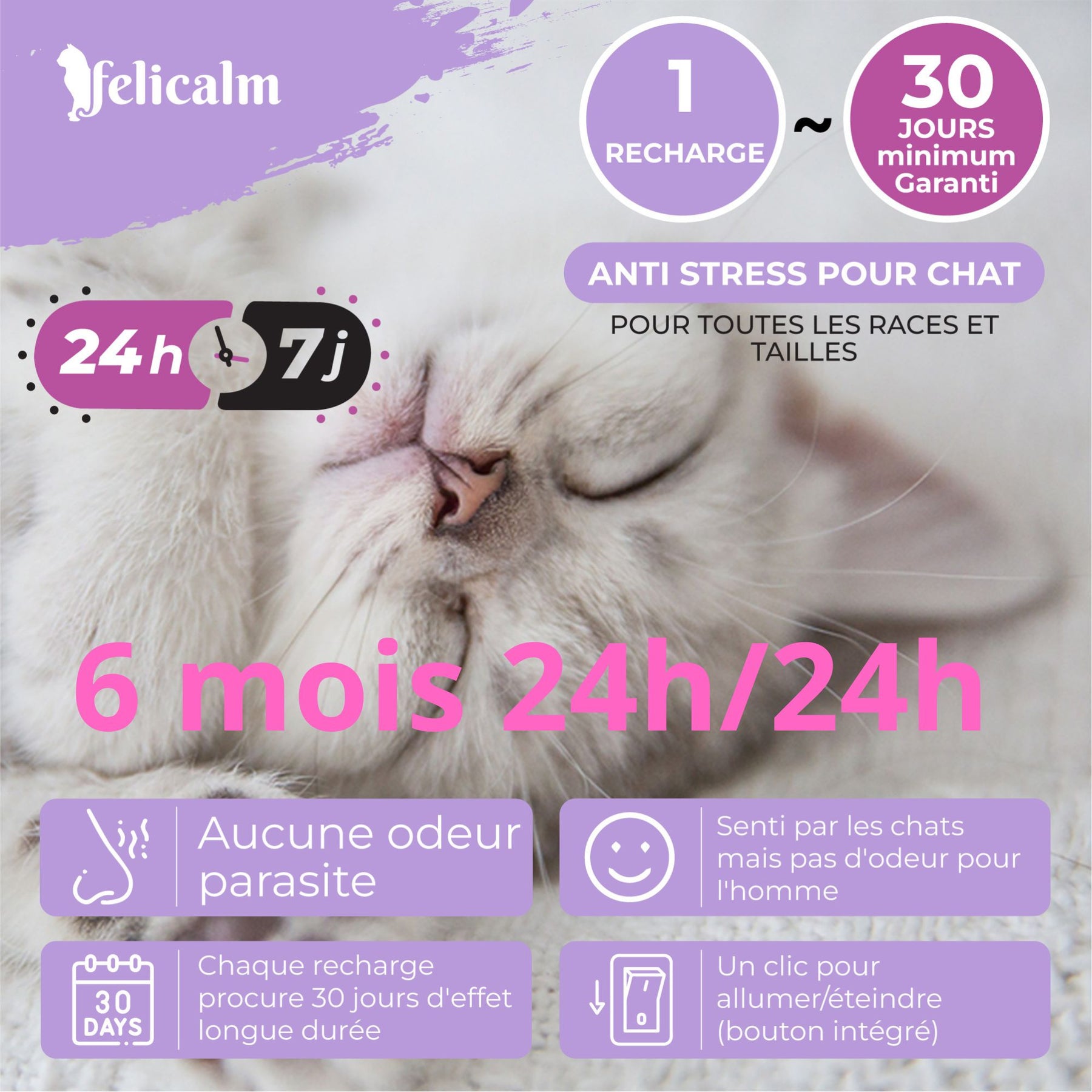 Pack Phéromone Chat – Spray + Diffuseur Anti-Stress chat | Felicalm