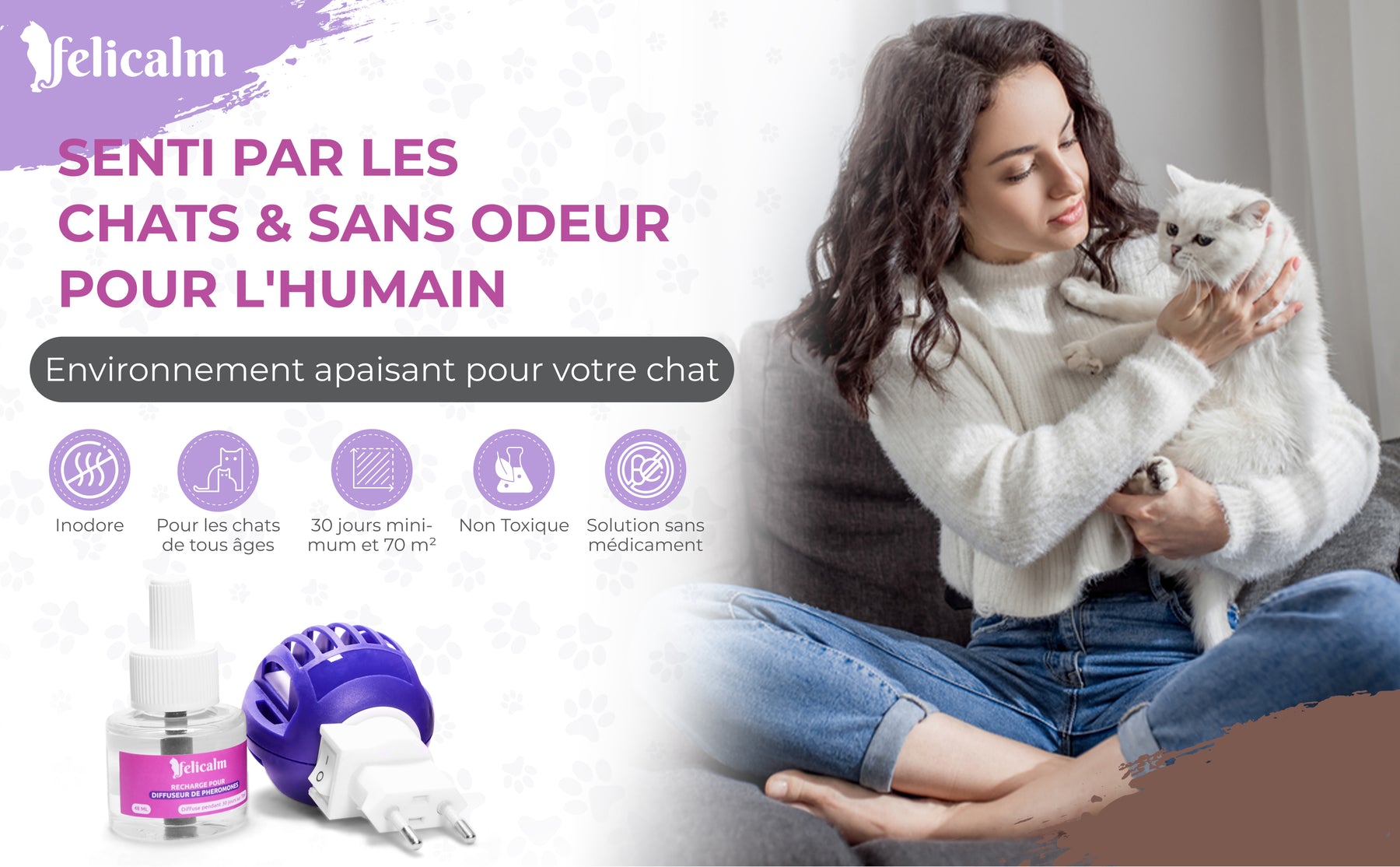 Pack Duo 2 Diffuseurs +2 Recharges Phéromones – Chats & Chatons