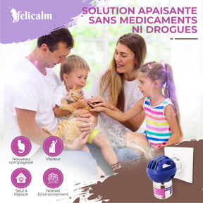 Anti-Stress Chat – 2 Diffuseurs + 2 Recharges Phéromone Naturelle